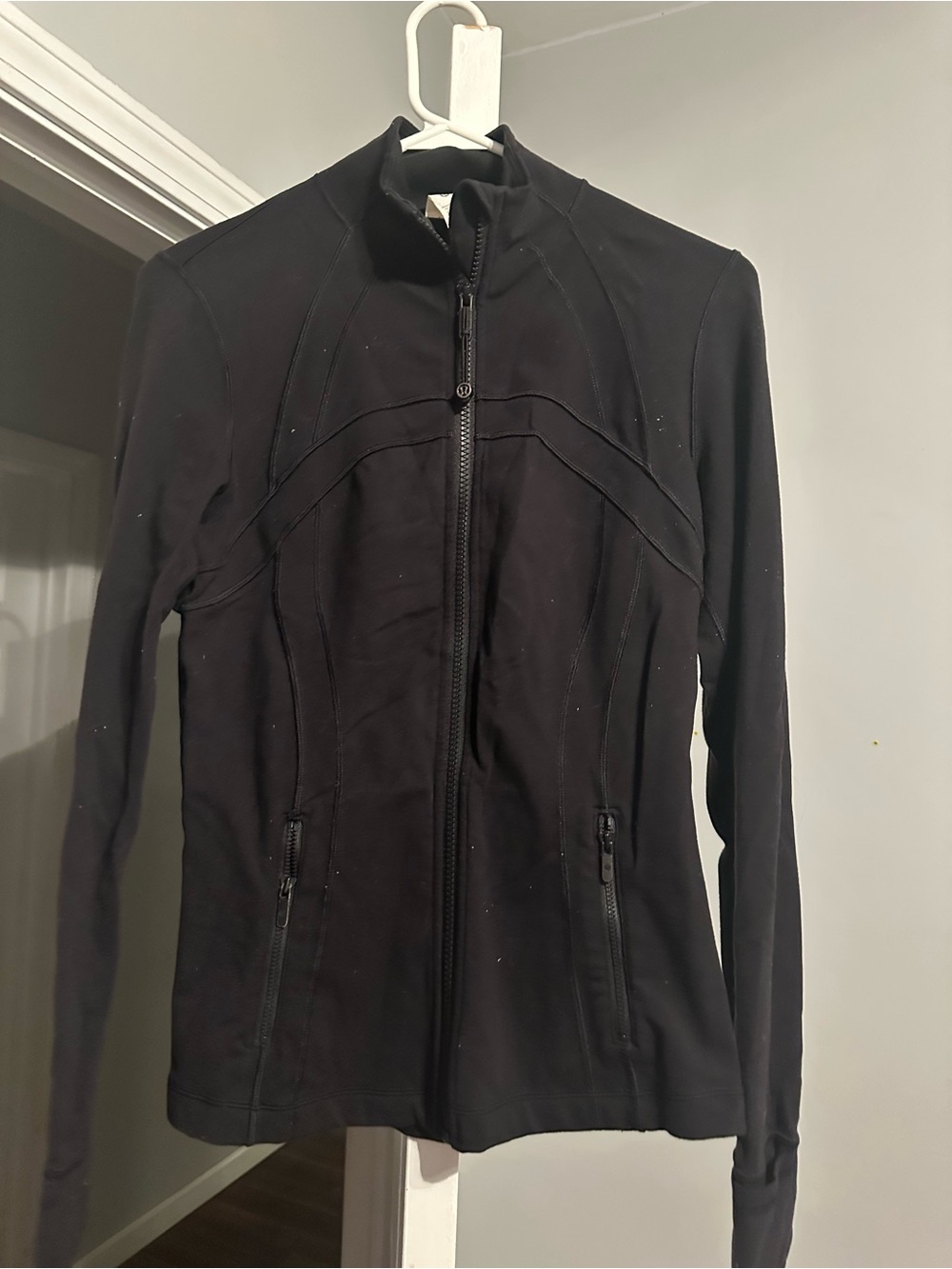 Black Women’s Zip-Front Jacket - Brand Unspecified